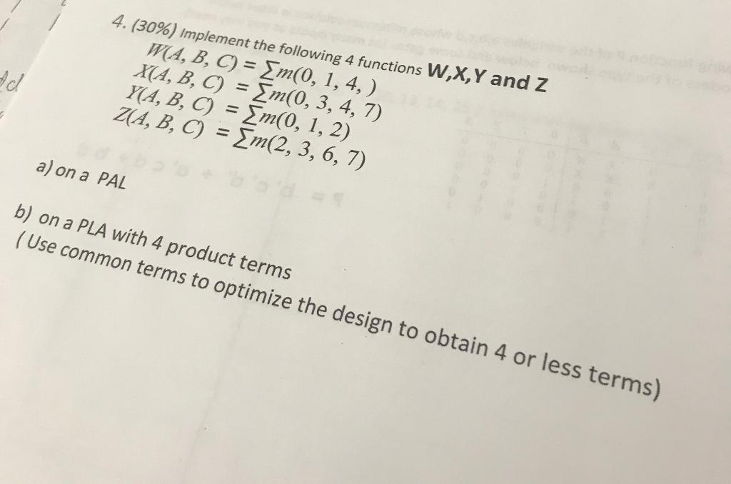 Solved Ed 4 30 Implement The Following 4 Functions W Chegg Com