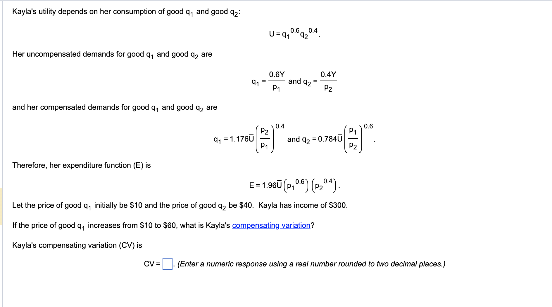 Solved Please Explain How You Got Your Answer Along With 