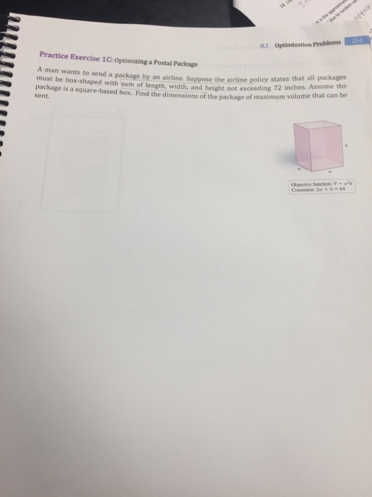 Solved 0.1 Optimization Problems Practice Exercise 1A: | Chegg.com