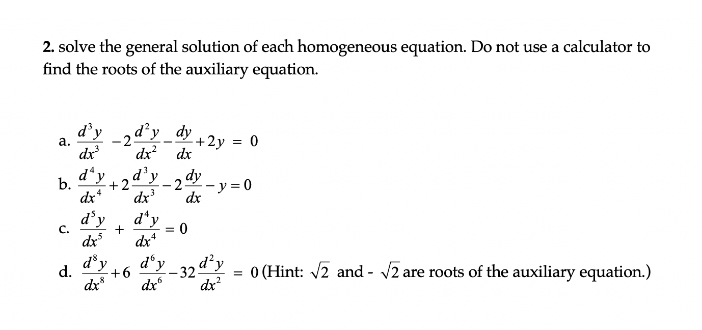 Solve differential deals equation online