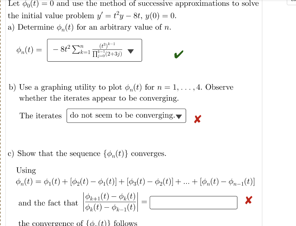 Solved Let Oo t 0 And Use The Method Of Successive Chegg