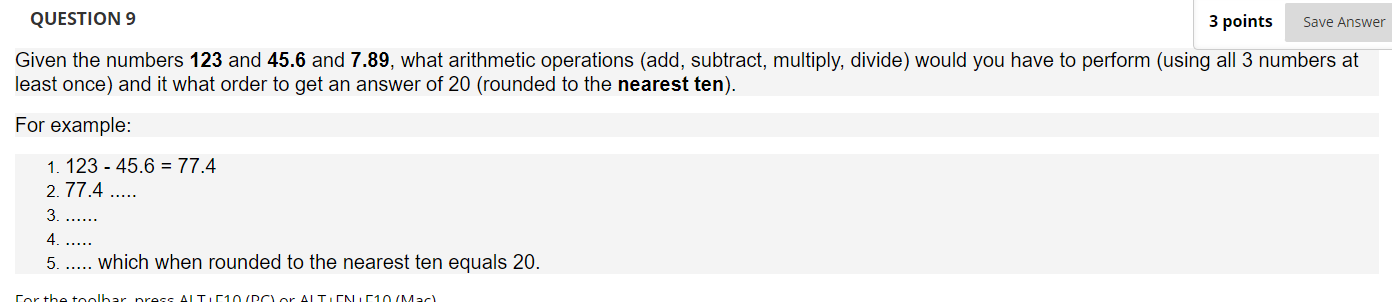 Solved Given the numbers 123 and 45.6 and 7.89, what | Chegg.com
