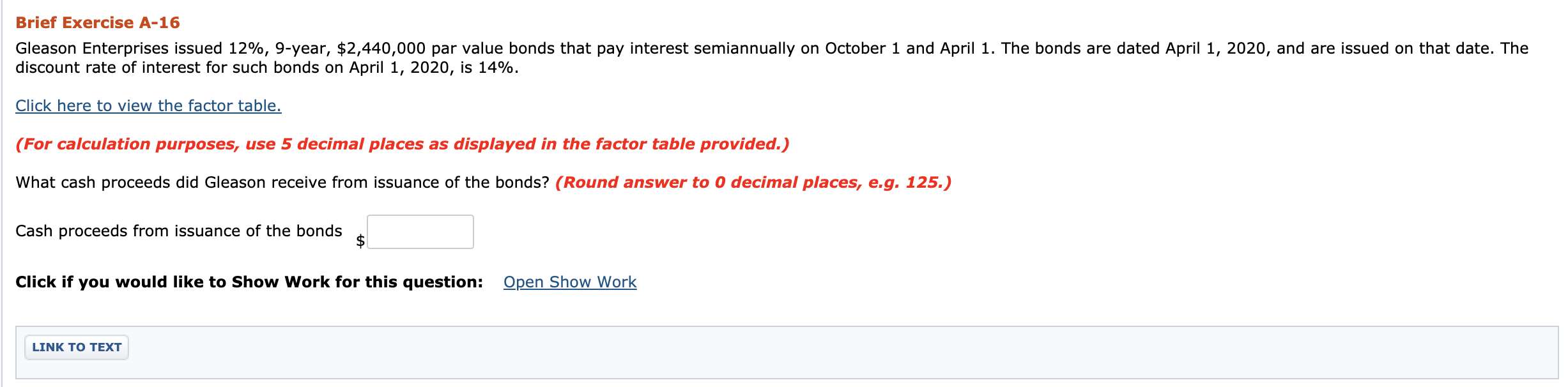 Solved Brief Exercise A16 Gleason Enterprises issued 12,
