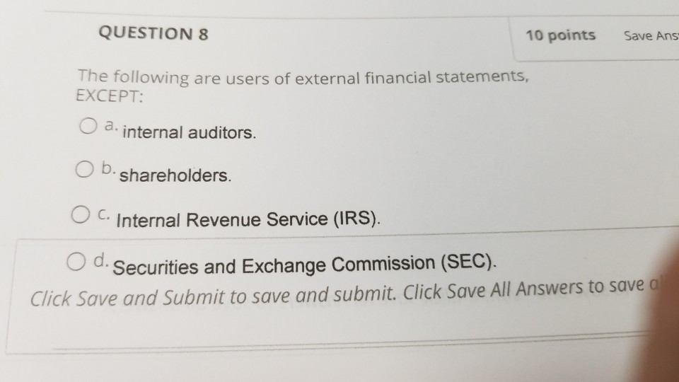 Solved QUESTION 5 10 points Save Answer When management | Chegg.com