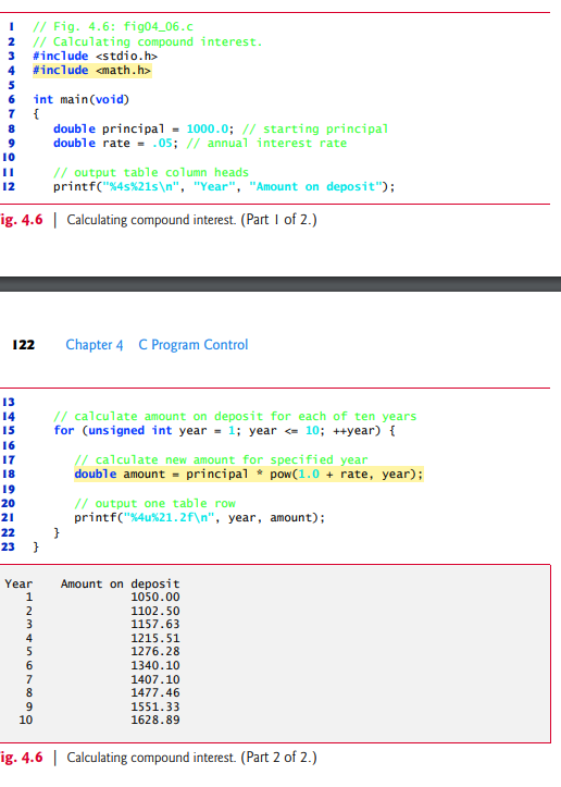 Solved 4.23 (Calculating the Compound Interest with | Chegg.com