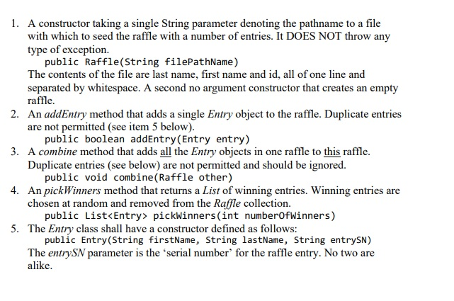 Java Adt Class Example Java BagList ADT. Write an example class by writing | Chegg.com