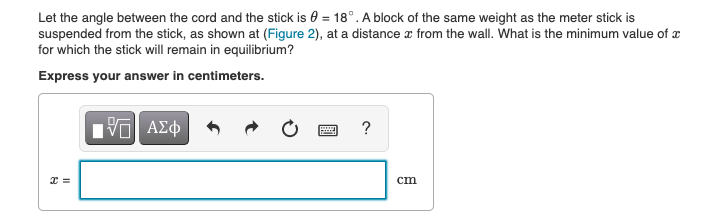 Solved One end of a uniform meter stick is placed against a | Chegg.com