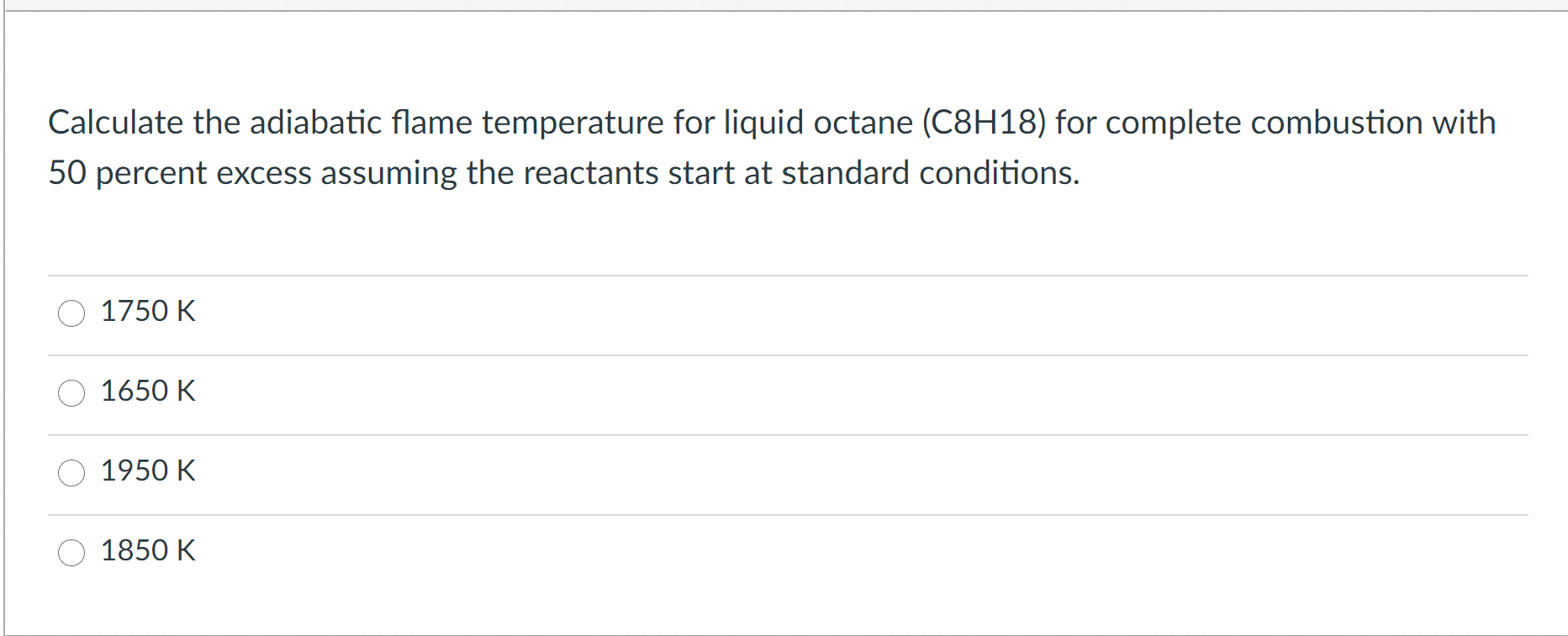 Solved Calculate the adiabatic flame temperature for liquid | Chegg.com