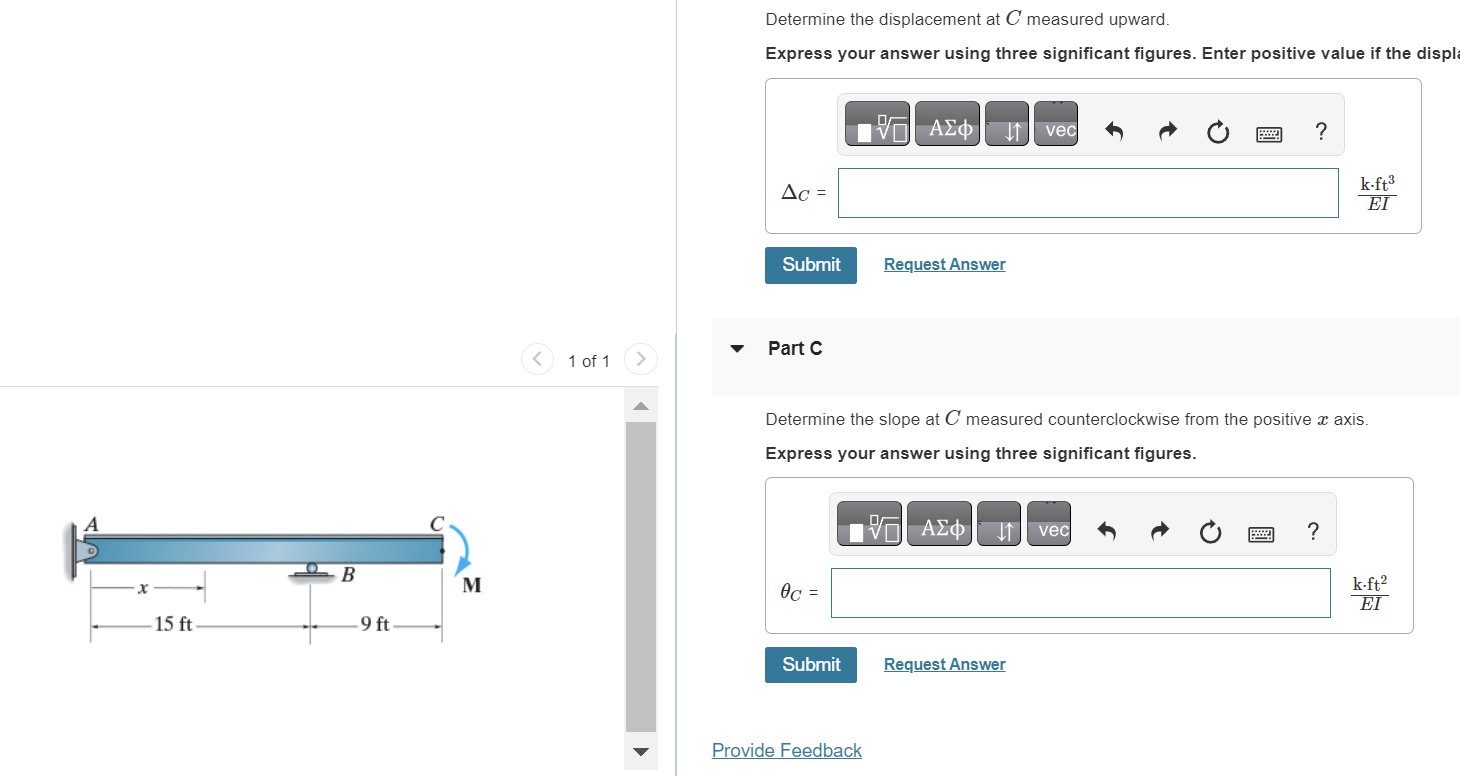 Solved 7.23 Consider the beam shown in (Figure 1). EI is | Chegg.com