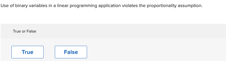 Solved Use of binary variables in a linear programming | Chegg.com