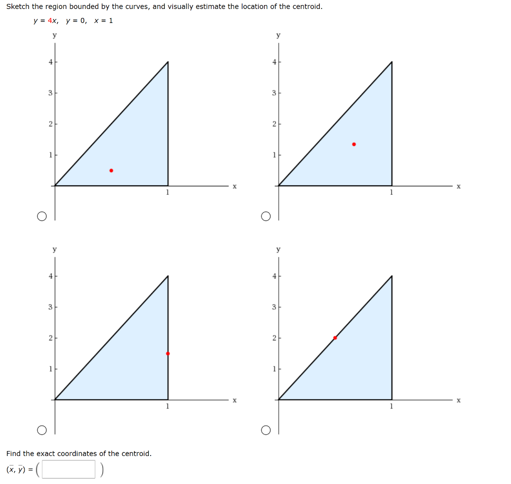 Solved: Sketch The Region Bounded By The Curves, And Visua Solved: Sketch The Region Bounded By The Curves, And Visua