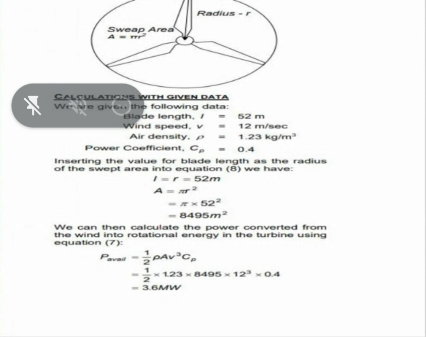 Solved A wind turbine with a blade diameter of 55m is to be | Chegg.com