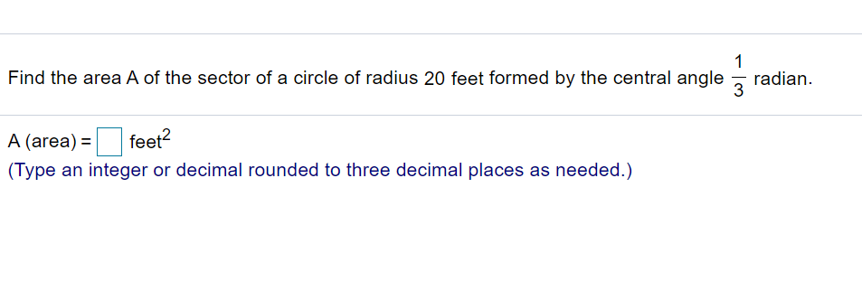 find the area of the circle with a radius of 30 feet