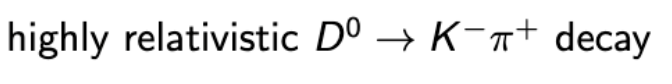 Solved highly relativistic D0→K−π+decayCM labthe decay D0→Kπ | Chegg.com
