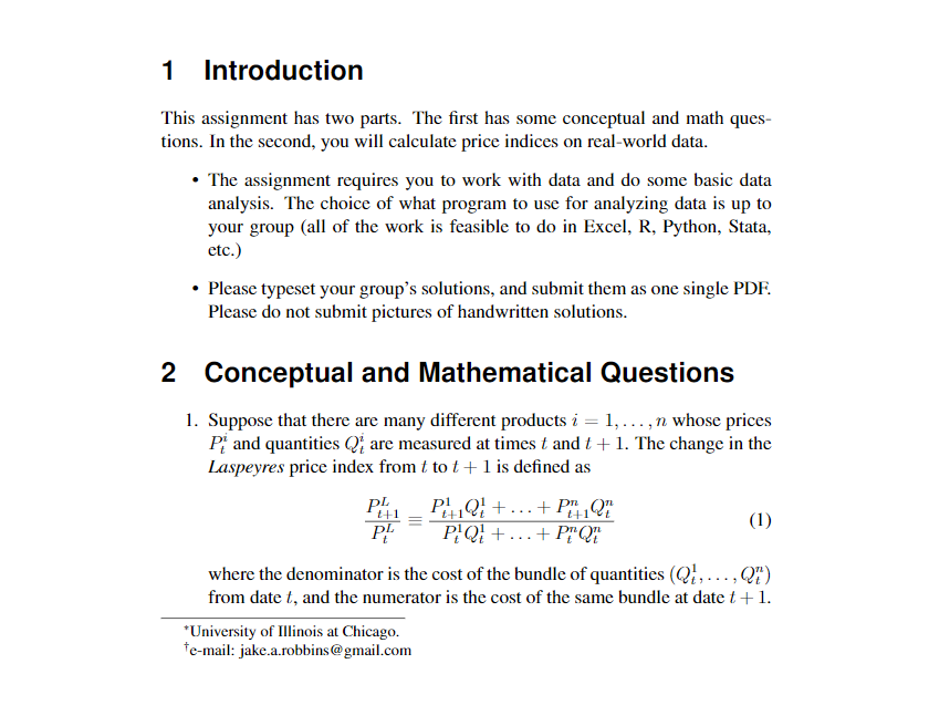 Solved Introduction This problem involves some simple data