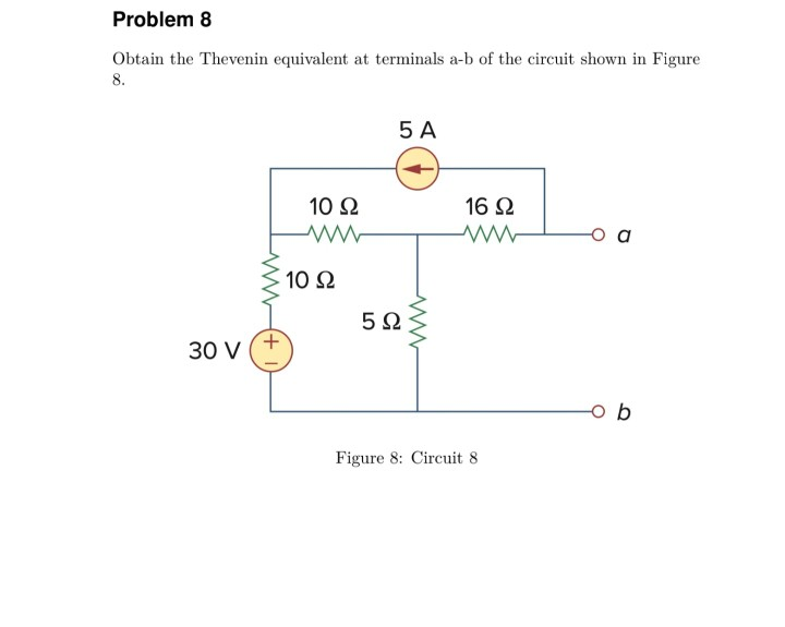 Solved Problem 4 Given the circuit in Figure 4, use | Chegg.com