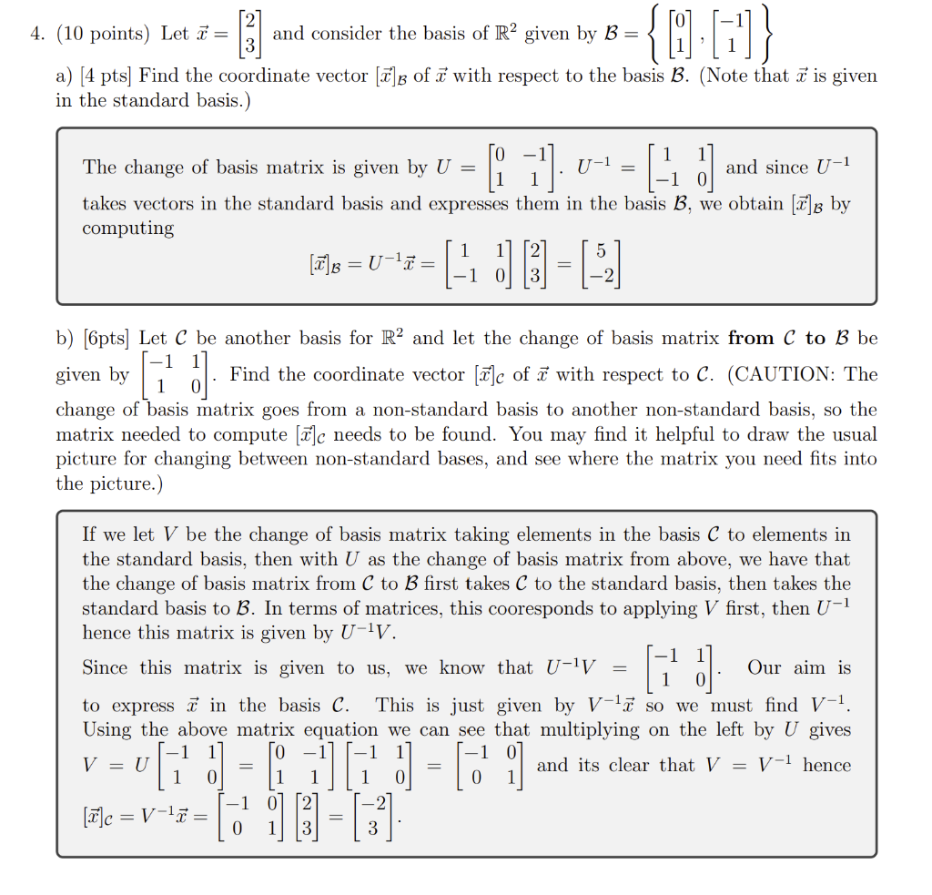 Solved I dont understand part b. How did they determine that | Chegg.com