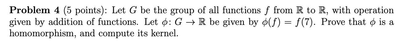 Solved Problem (5 points): Let G be the group of all | Chegg.com