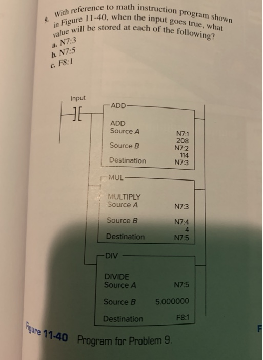Solved math instruction program shown Vith reference to | Chegg.com