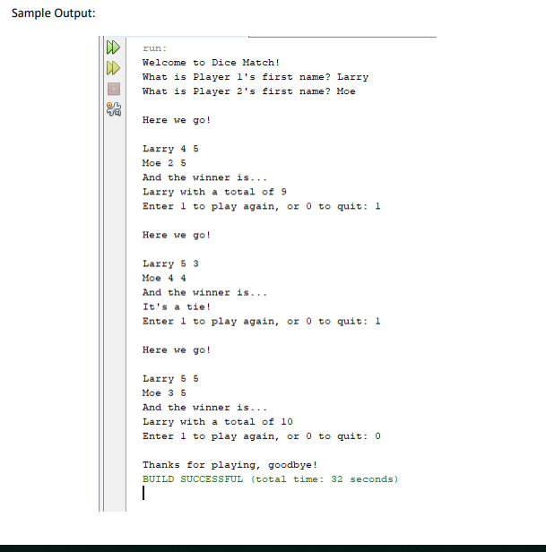 Solved Program (8 pts): Write a program that will simulate a | Chegg.com