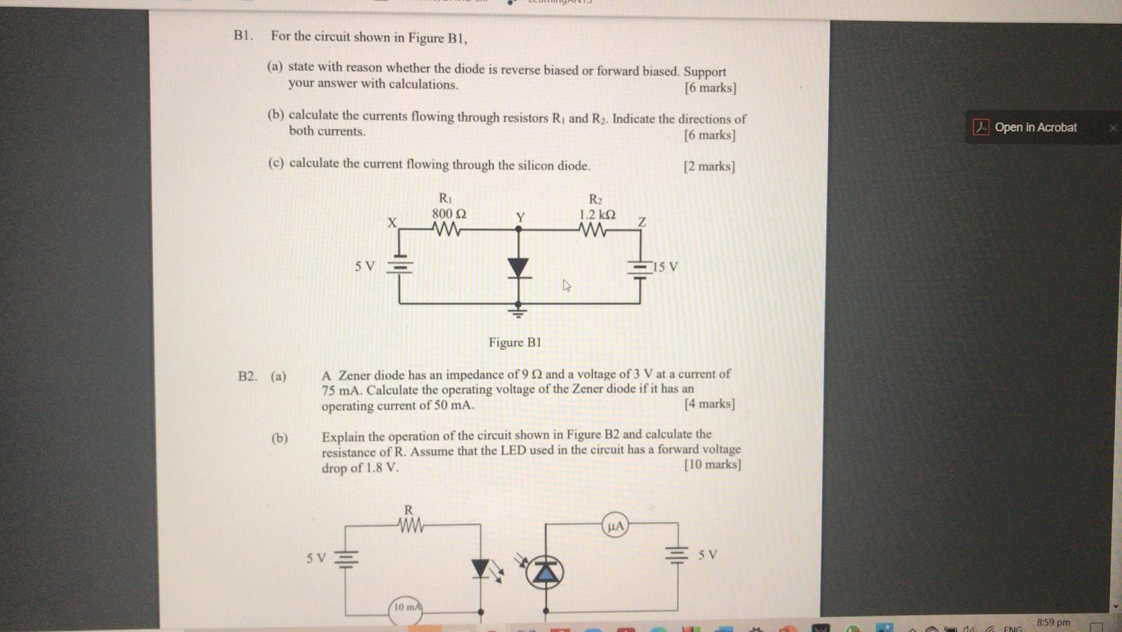 Solved BI. For The Circuit Shown In Figure B1, (a) State | Chegg.com