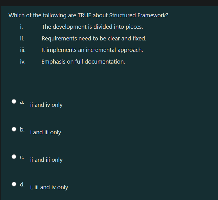 Solved Which of the following are TRUE about Structured | Chegg.com