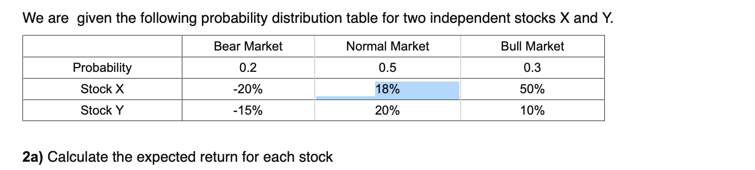 Solved We are given the following probability distribution | Chegg.com