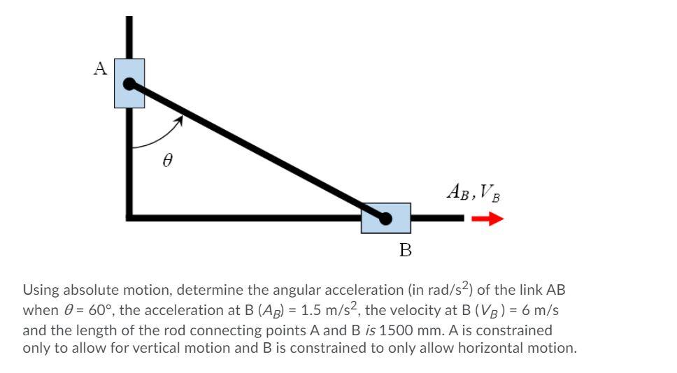 Solved A A AB, VB B Using Absolute Motion, Determine The | Chegg.com