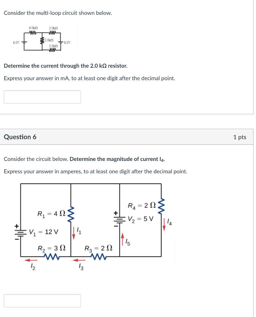 Solved Consider the following multi-loop circuit: The