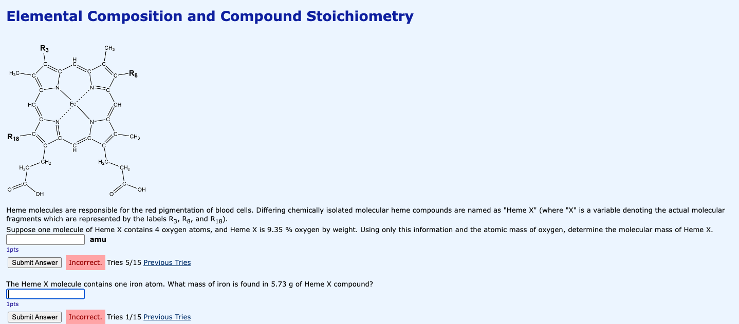 Solved Elemental Composition And Compound Stoichiometry | Chegg.com