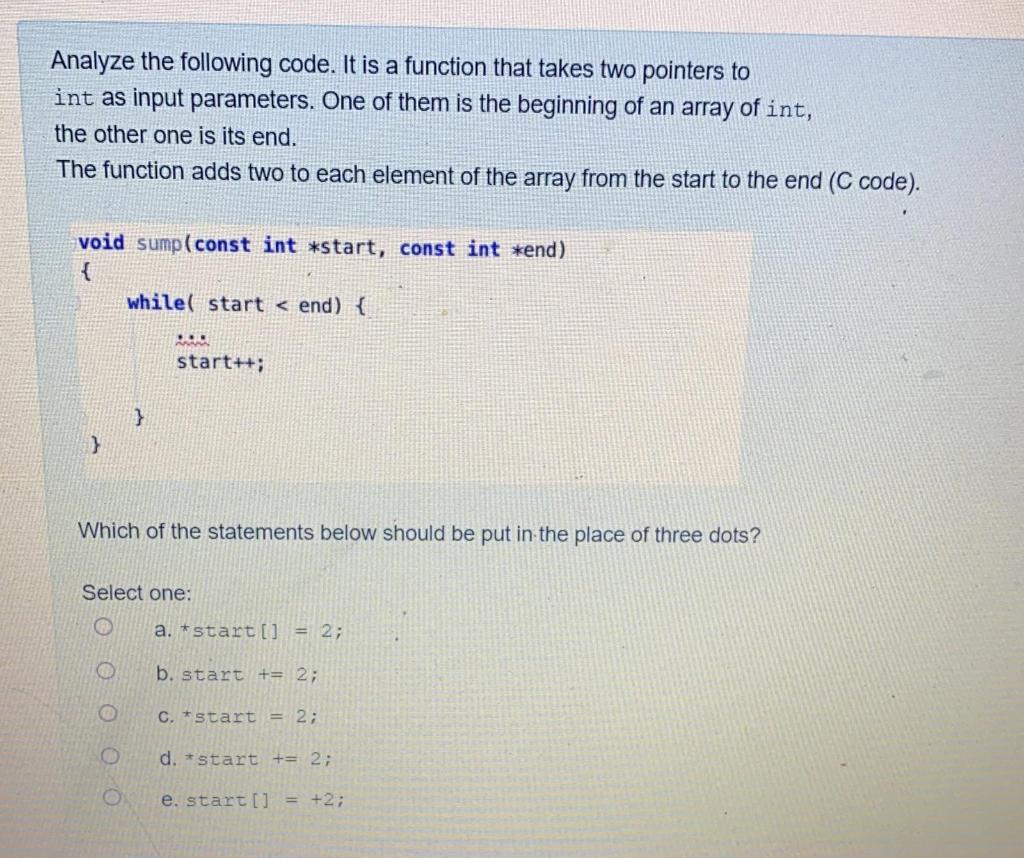 Solved Analyze the following code. It is a function that | Chegg.com