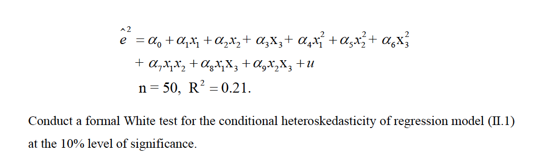 Solved 4. [7 points] In a regression analysis, a student | Chegg.com