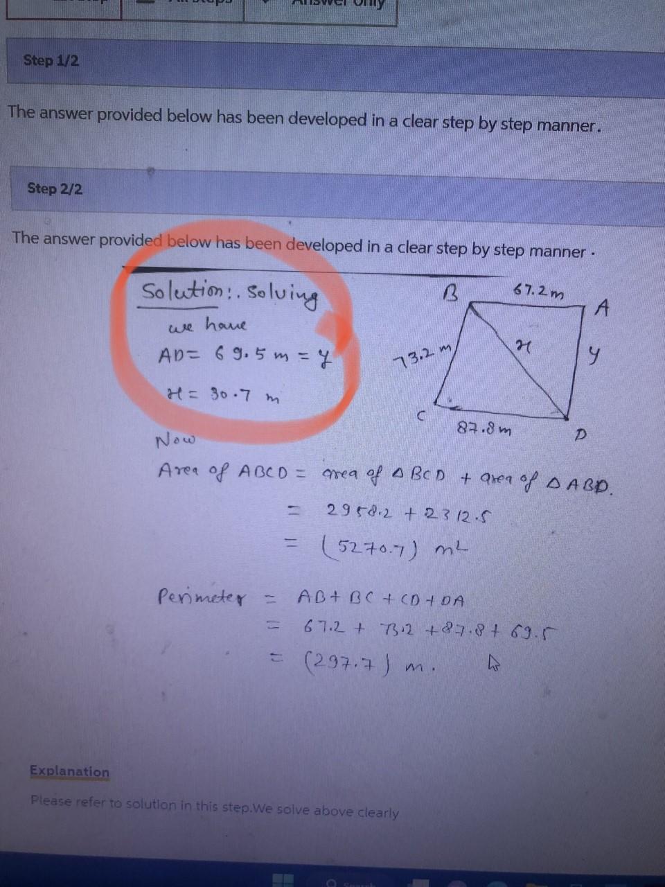 Solved 3 From a point A, level with the base of the town