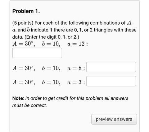 Solved Problem 1. (5 Points) For Each Of The Following | Chegg.com