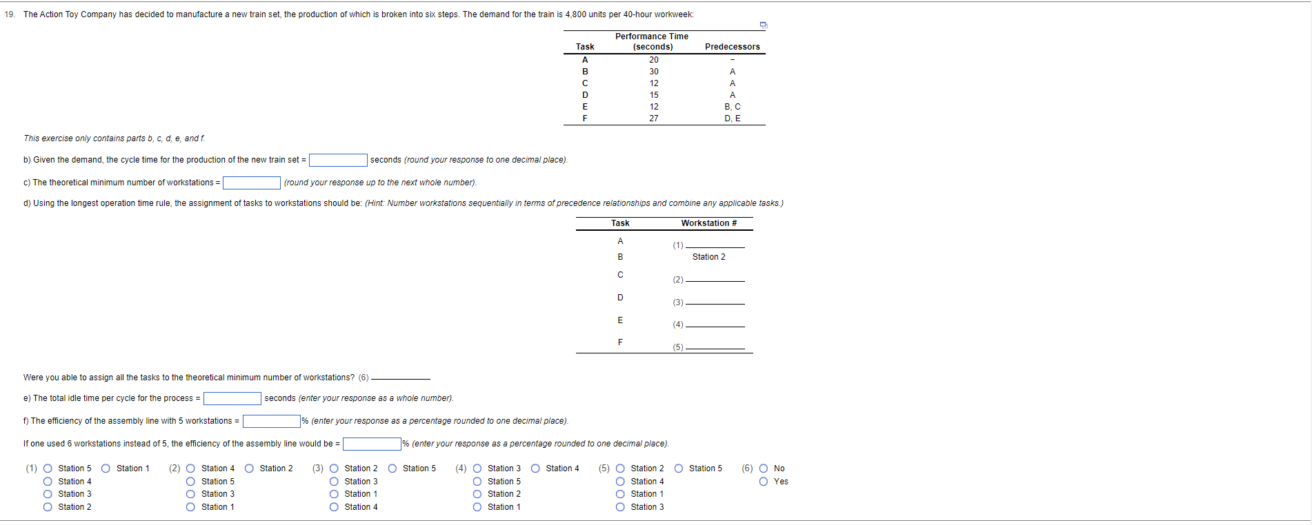 Solved This Exercise Only Contains Parts B,c,d,e, And F. B) | Chegg.com