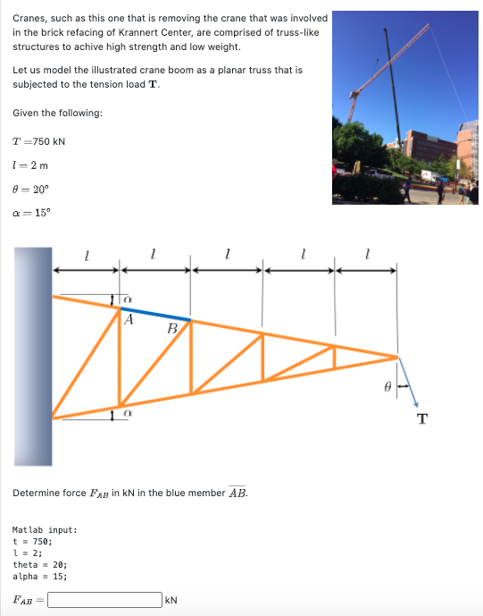 Solved Cranes, such as this one that is removing the crane | Chegg.com