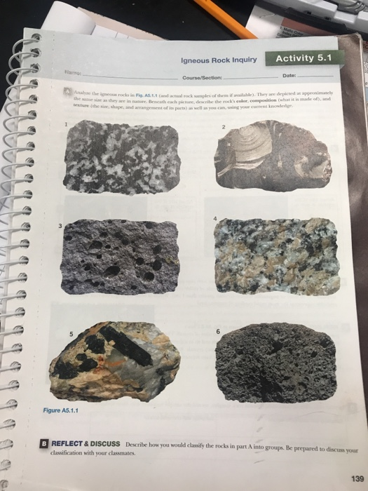 Solved Activity 5.1 Igneous Rock Inquiry Nam Date | Chegg.com