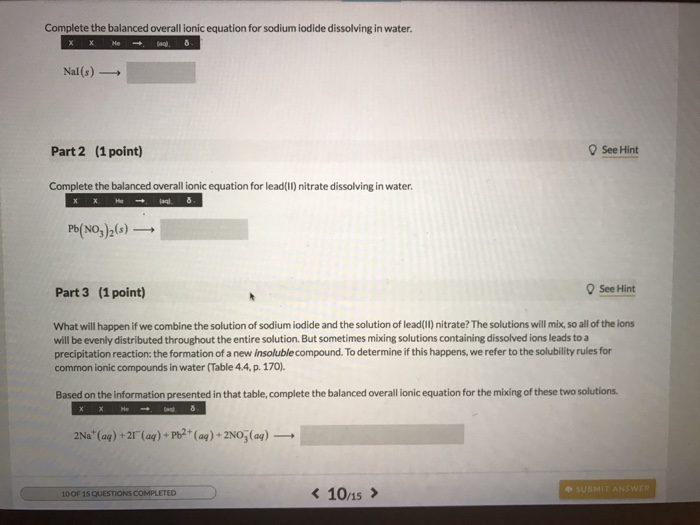 😂 What is the formula for lead iodide. What is the ionic equation of