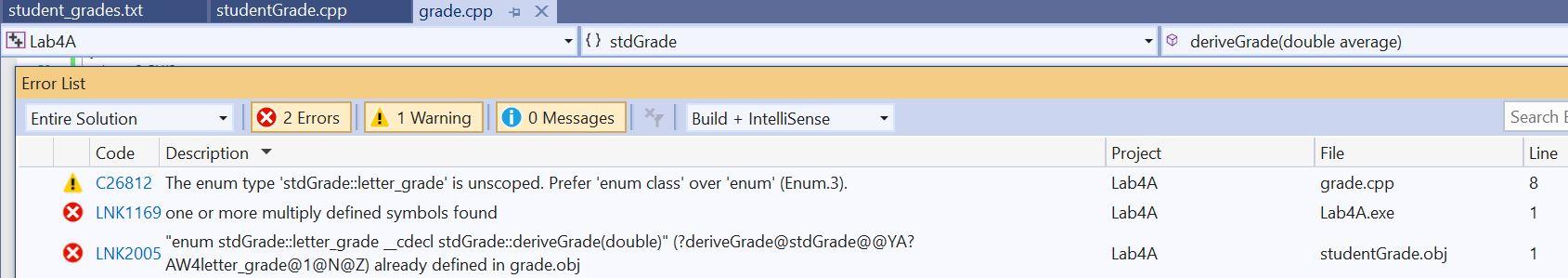 Solved C++ Visual Studio 2019 Part A : Program | Chegg.com