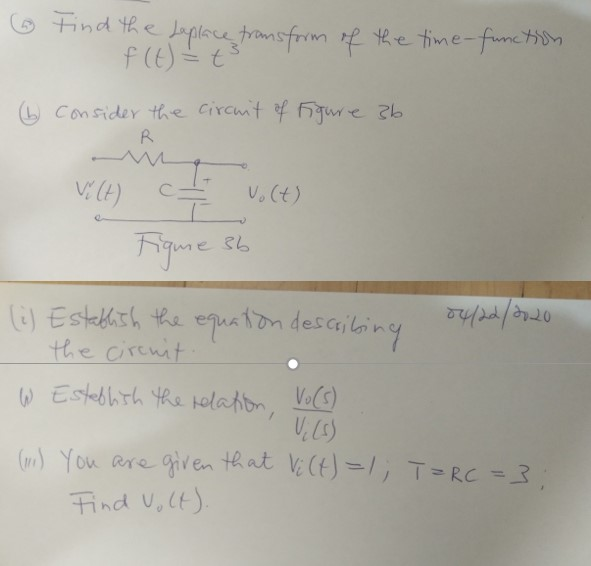 Solved Find The Laplace Fromsform Of The Time Function Chegg Com