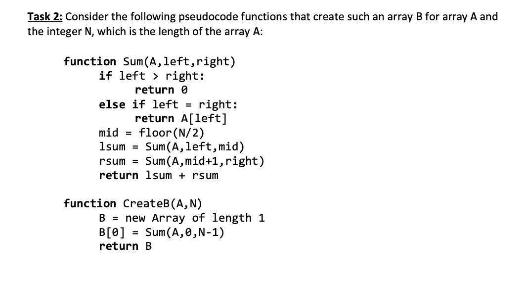 Solved Write a pseudocode function R2(key, A, B, N) that
