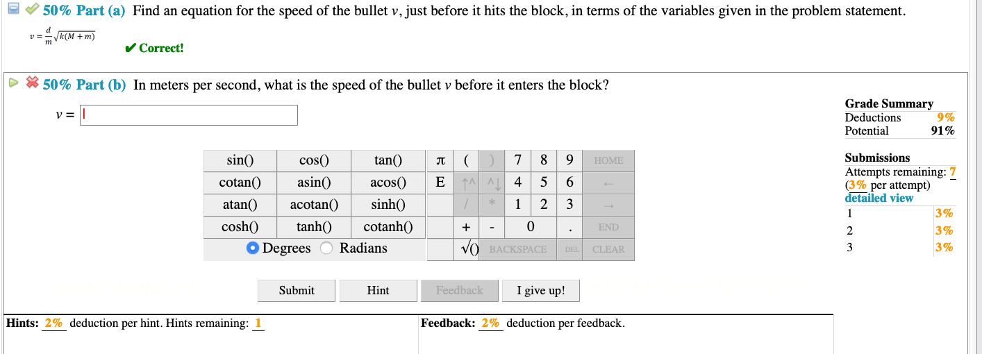 Solved A Massless Spring With Force Constant K 187 N M Chegg Com