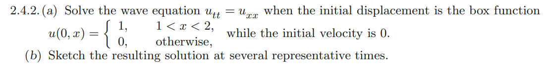 Solved 2.4.3. Answer Exercise 2.4.2 when the initial | Chegg.com