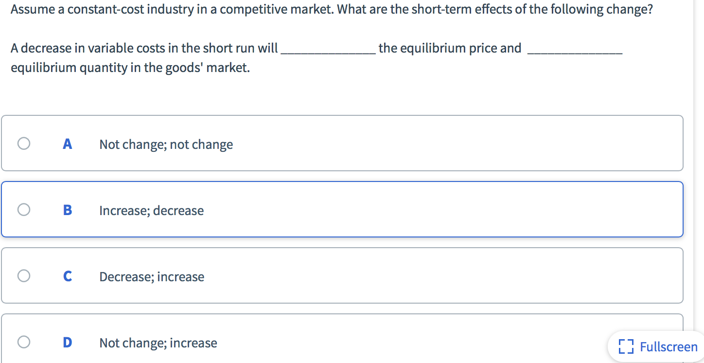 Solved An Effective Price Ceiling In A Competitive Indust