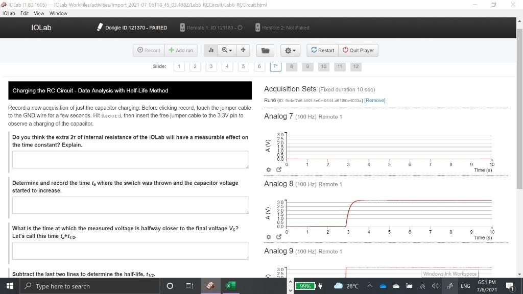Olab (1.80.1605) - IOLab WorkFiles/activities/Import | Chegg.com