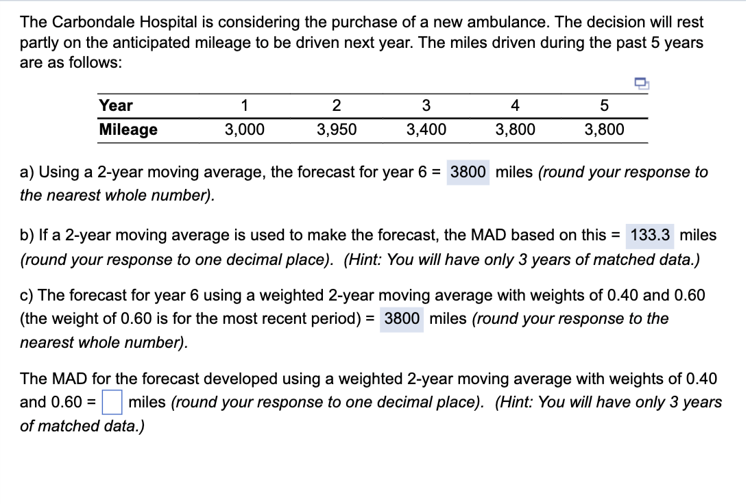 Solved The Carbondale Hospital Is Considering The Purchase | Chegg.com