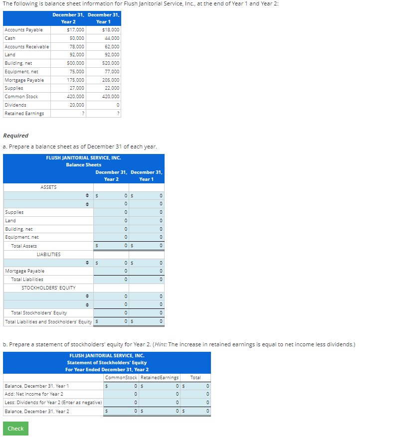 Solved Required a. Prepare a balance sheet as of December 31 | Chegg.com