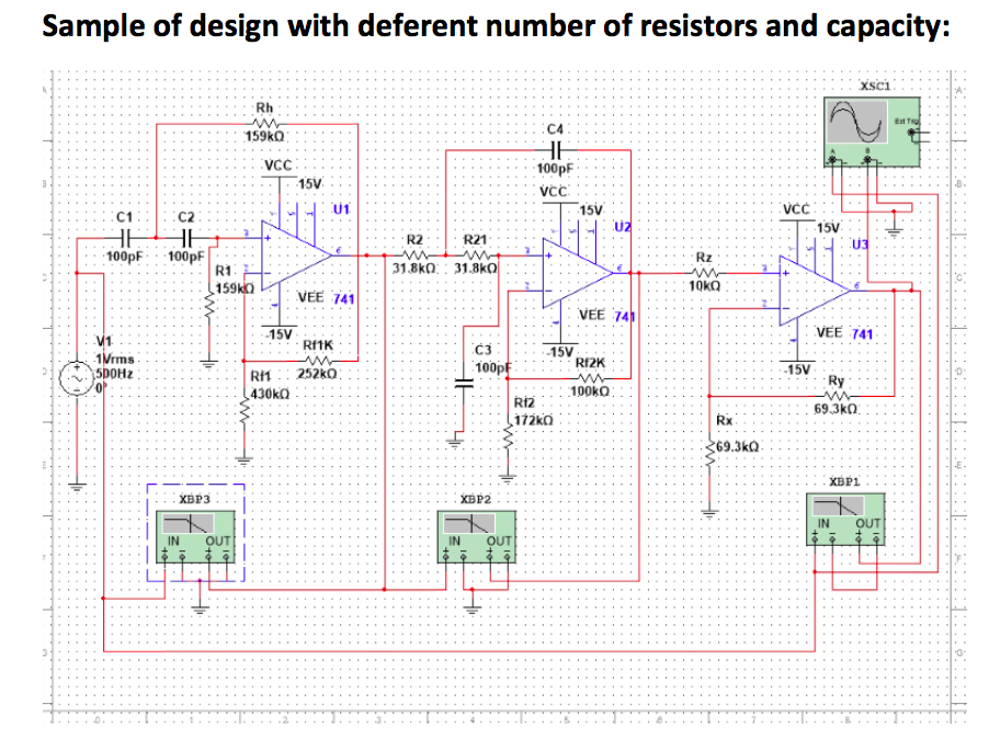 Solved Simulate the design, Hpf + Lpf + Non inv amp