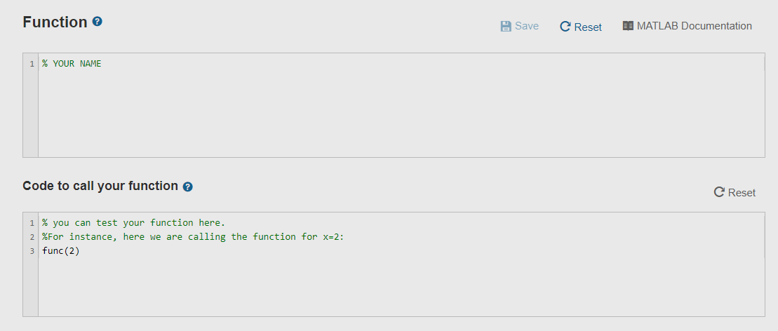 Solved Write a function file that creates the following | Chegg.com