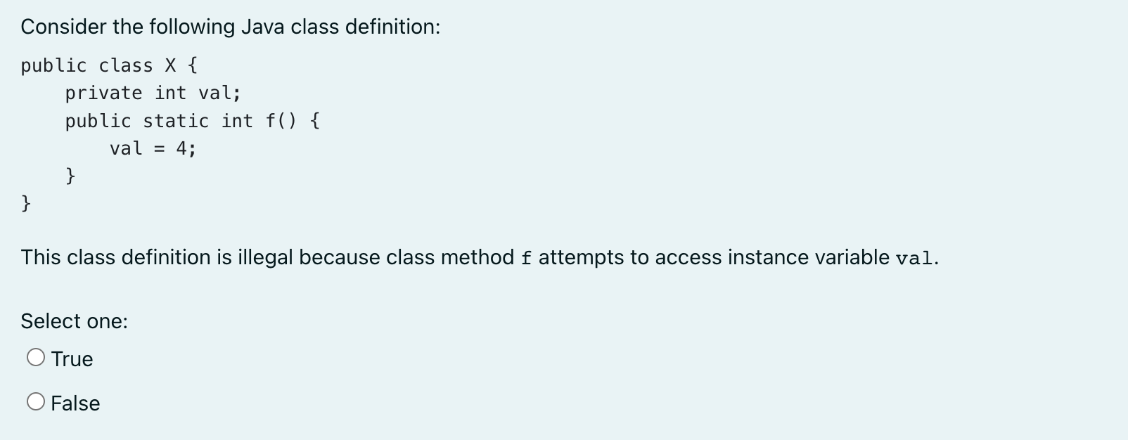 Solved How can you distinguish an instance variable from a | Chegg.com